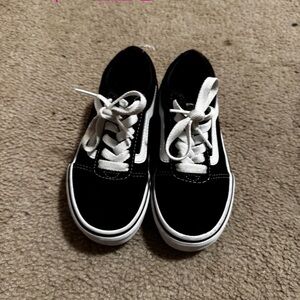 Kids Black and White Vans